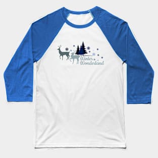 Christmas Winter Wonderland Baseball T-Shirt